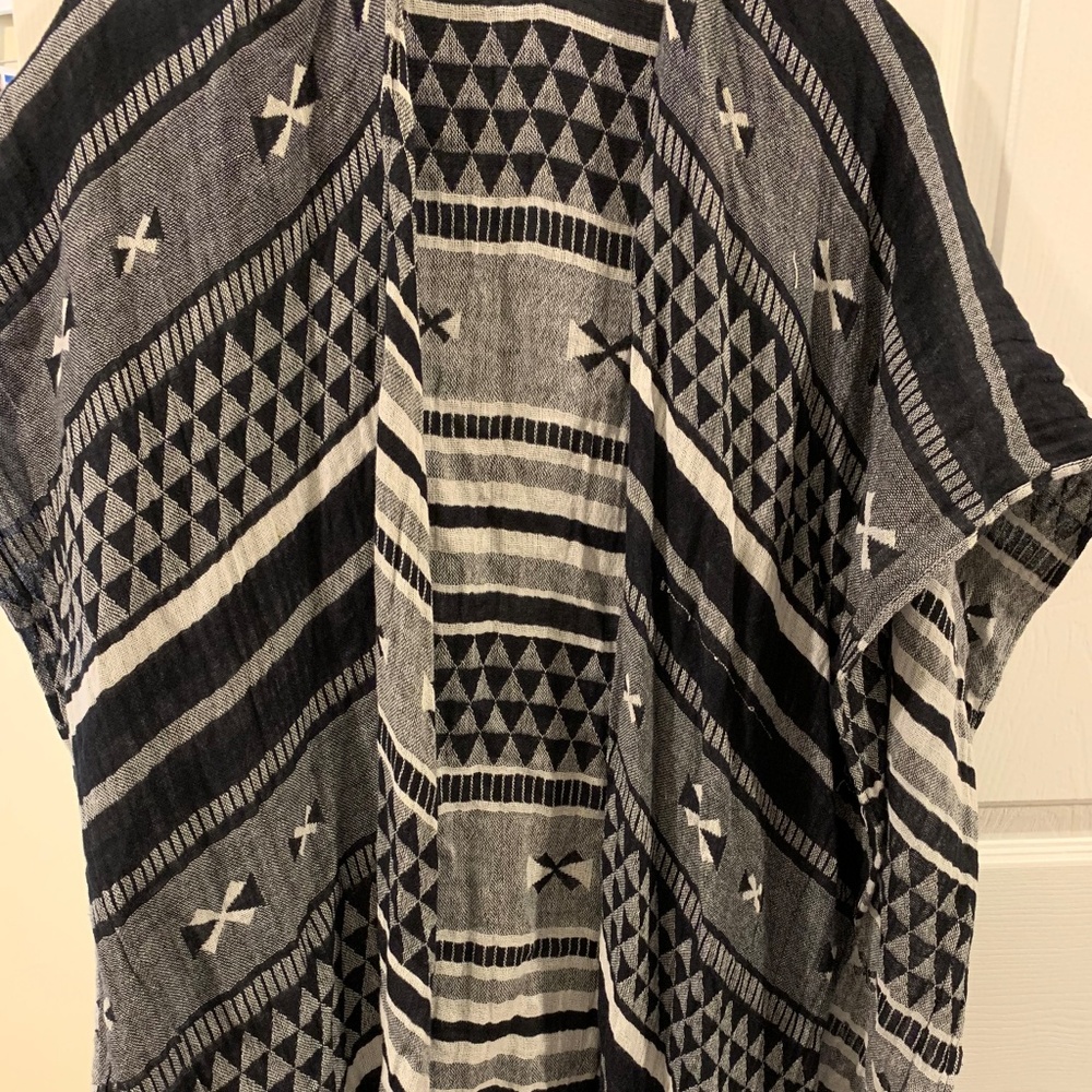 Black Poncho Sweater